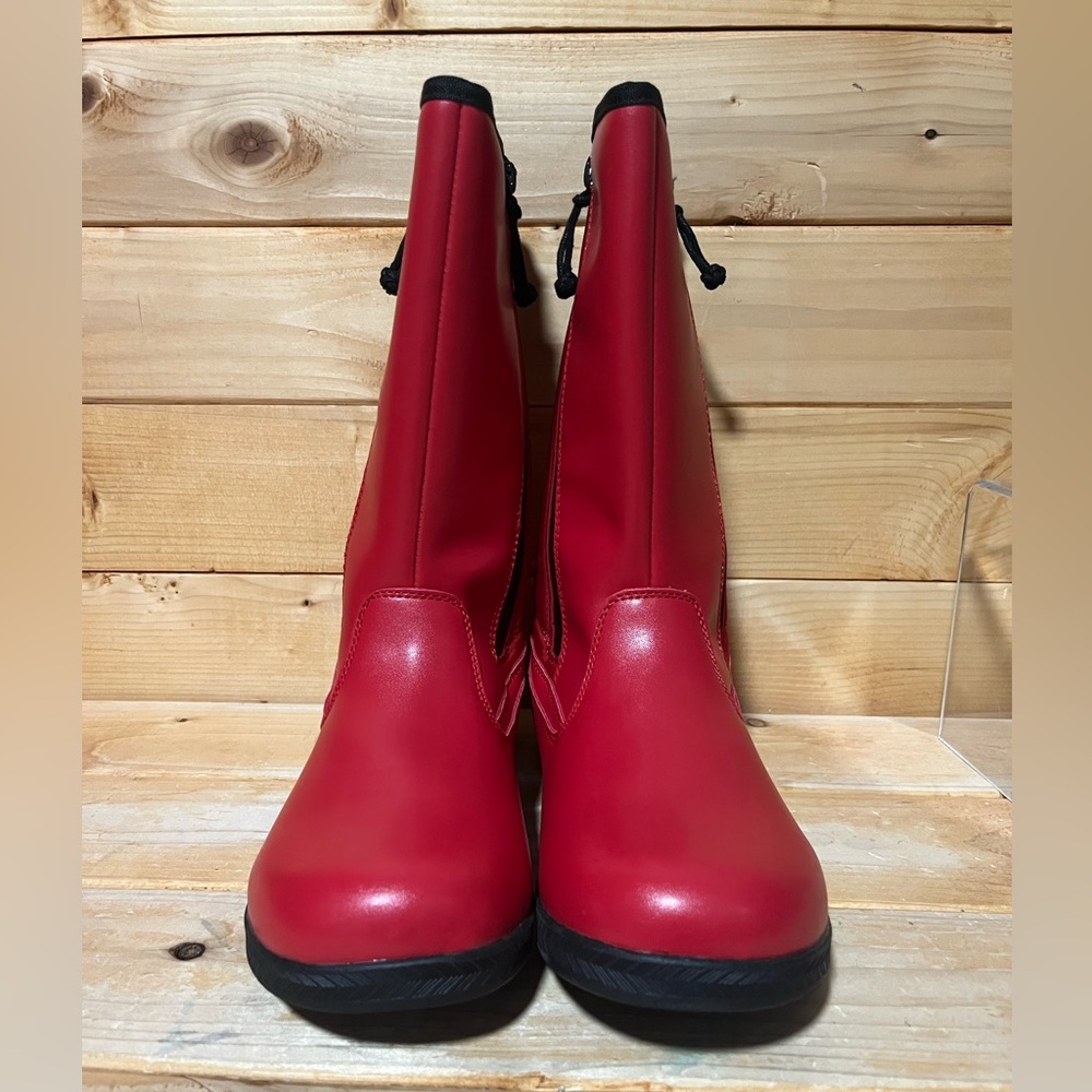 New BillyFootwear Dual Zipper High Rain Boots - Red - Multiple sizes - Picture 7 of 13